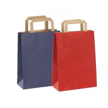Kraft Bag with Flat Handles (50pcs)