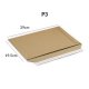 P3 - Brown microflute cardboard pouch with adhesive closure (10pcs)