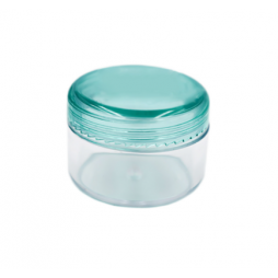 Boîte De Rangement Plastique Transparente Couvercle Bleu - 15ml