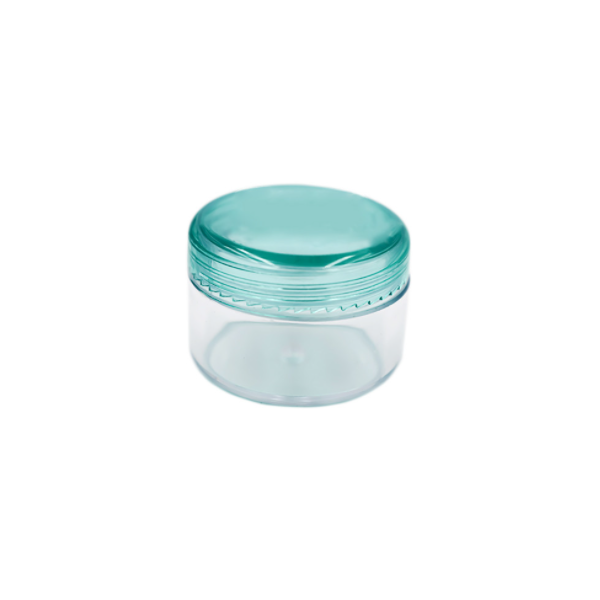 Boîte De Rangement Plastique Transparente Couvercle Bleu - 15ml