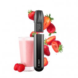 Kit Click & Puff 10mg Strawberry Milkshake - X-Bar