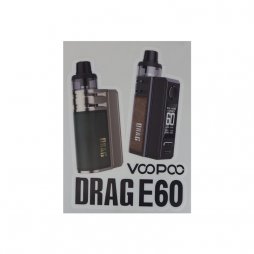Stickers Grand Format Drag E60 (EN Version) - Voopoo ***