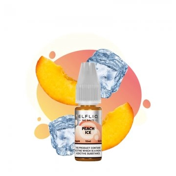 Peach Ice Nic Salt 10ml - Elfliq by Elf Bar
