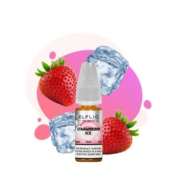 Strawberry Ice Nic Salt 10ml - Elfliq by Elf Bar