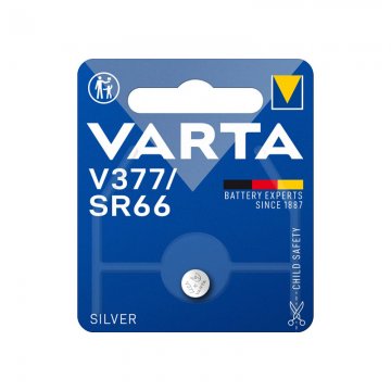 Pile bouton V377/SR66 1.55V En Oxyde D'Argent - Varta