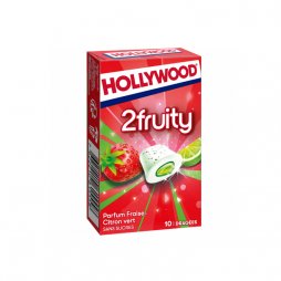 Chewing-Gum Fraise Citron (16 Pièces) - Hollywood