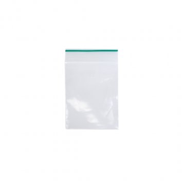 S0 - Zip Lock Bag Green Stripes 60 x 80mm (100pcs)
