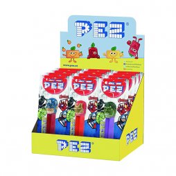Présentoir De Distributeur Avengers Marvel + Recharge de Bonbons (12 sets) - Pez