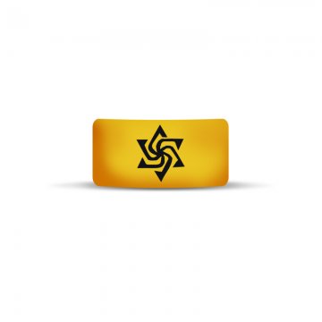 Vape Band Jaune Logo Etoile 22 à 26mm