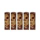 Wraps for 18650 batteries Brown Skull (5pcs) - VST