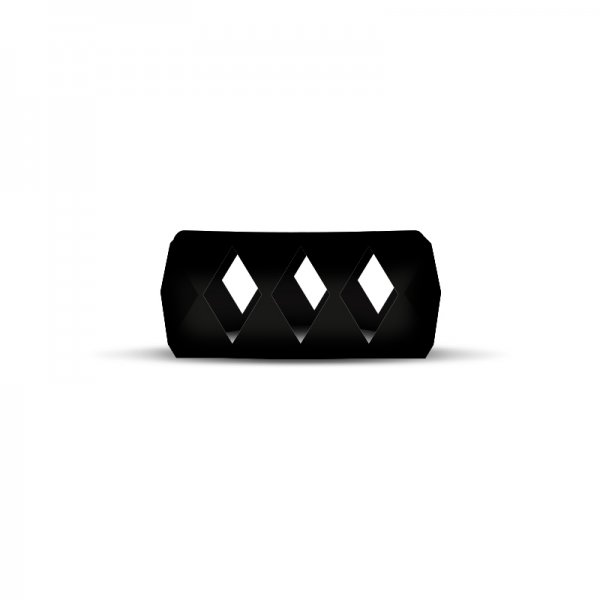 Vape Band Noir Bubble Losange 24 à 28mm