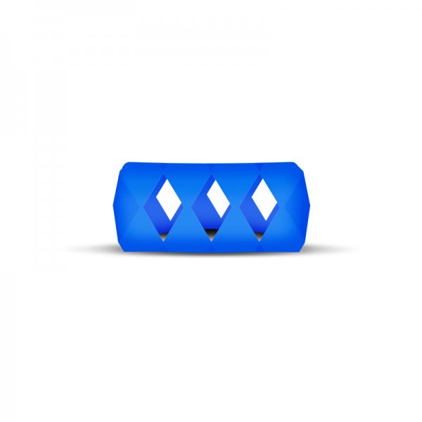 Vape Band Blue Bubble Diamond 24 to 28mm