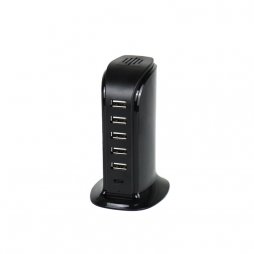 Power Charger 6 Ports USB Noir 506AL