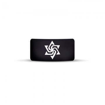 Vape Band Black Star Logo 22 to 26mm