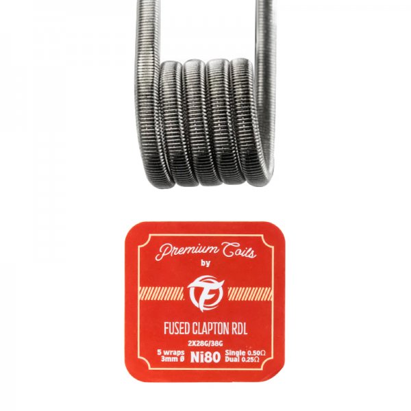 Fused Clapton RDL Ni80 0.50Ω (10pcs) - Fumytech