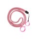 Lanyard With Silicone Ring Pink (1pcs)