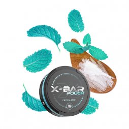 X-Bar Pouch 9/18mg Crystal Mint (20pcs) - X-Bar