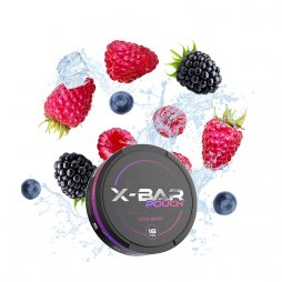 X-Bar Pouch 9/18mg Cool Berry (20pcs) - X-Bar