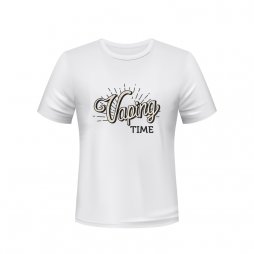 T-Shirt Vaping Time White B