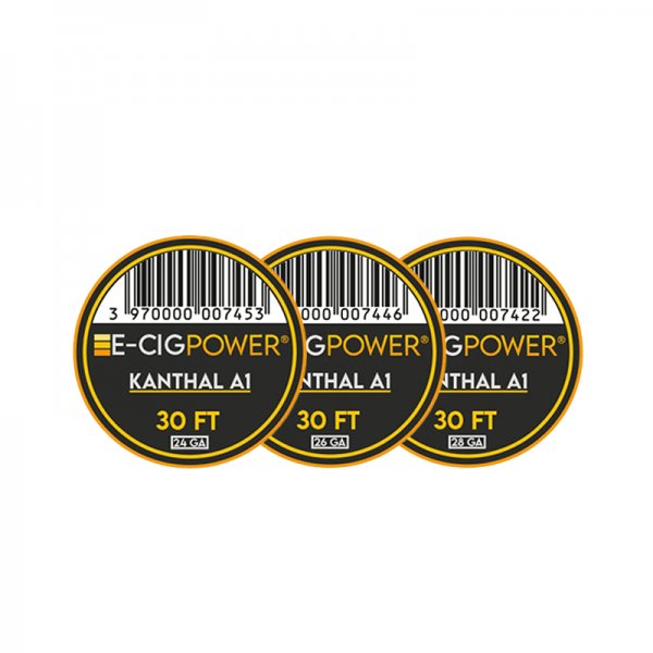 Bobine Kantal A1 24/26/28G (30 ft) - E-Cig Power