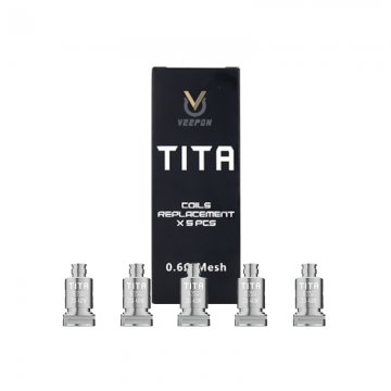 Coils Tita 0.6 Ω / 0.25 Ω  (5pcs) - Veepon