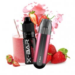 Pack Mini Kit 300mAh Strawberry Milkshake - X-Bar