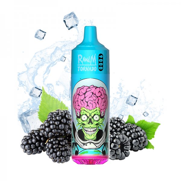 Tornado 9000 0mg 600mAh Bue Razz Ice - Fumot