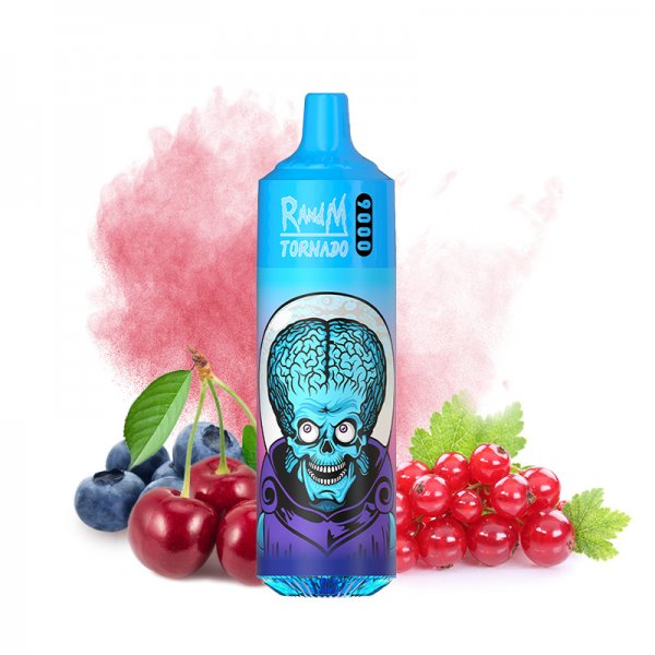 Tornado 9000 0mg 600mAh Blueberry Cherry - Fumot