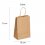 Sac Kraft poignées Torsadés Brun16x8x21(50pcs) S