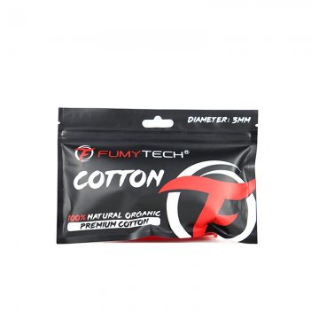 Coton Premium 100% Naturel Organique 3mm - Fumytech