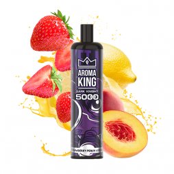 Puff Dark Knight 5000 Strawberry Peach Citrus 0mg - Aroma King