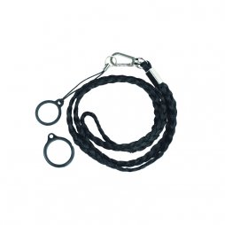 Lanière Weave Avec 2 Anneaux Silicone Black (1pcs)