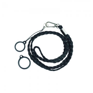 Lanière Weave Avec 2 Anneaux Silicone Black (1pcs)