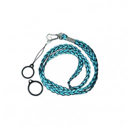 Weave Lanyard With 2 Silicone Rings Blue (1pcs)