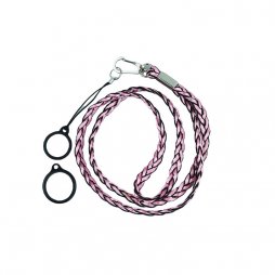 Weave Lanyard With 2 Silicone Rings  Pink (1pcs)