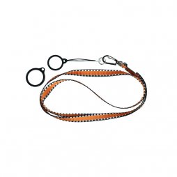 Flat Lanyard With 2 Silicone Rings Orange (1pcs)