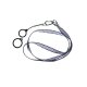 Flat Lanyard With 2 Silicone Rings Purple (1pcs)