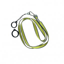 Flat Lanyard With 2 Silicone Rings Yellow (1pcs)