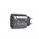 [Sample] 4-Port 3.1A 5V Fast Charge 3.0 AC/USB Adapter - BK385 (Black)