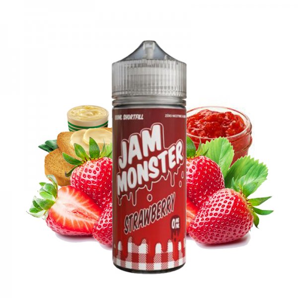 [Black Friday] Strawberry 0mg 100ml - Jam Monster by Monster Vape Labs