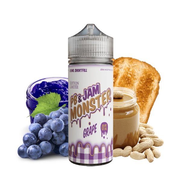 [Black Friday] Grape 0mg 100ml - PB & Jam Monster by Monster Vape Labs