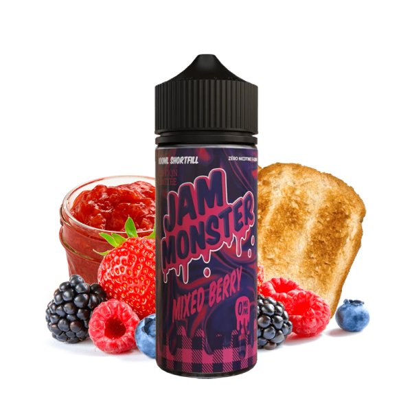 [Black Friday] Mixed Berry 0mg 100ml - Jam Monster by Monster Vape Labs