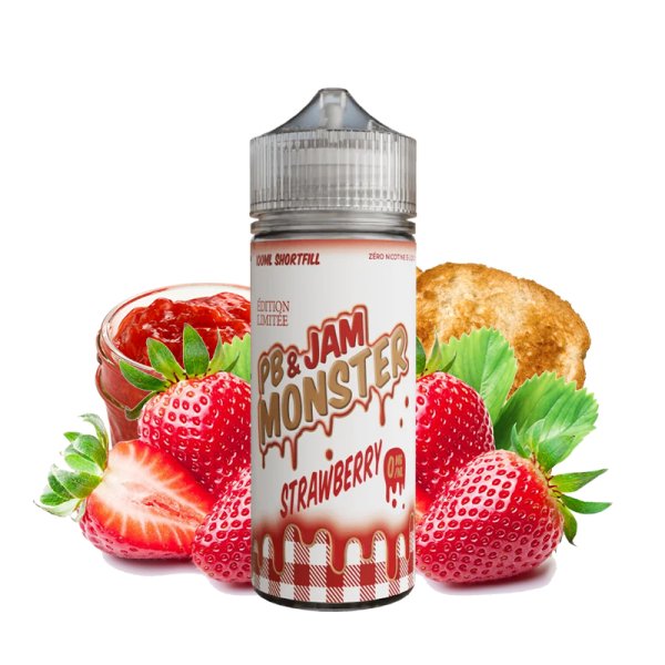 [Black Friday] Strawberry 0mg 100ml - PB & Jam Monster by Monster Vape Labs