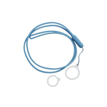Adjustable Lanyard With Silicone Ring blue(1pcs)