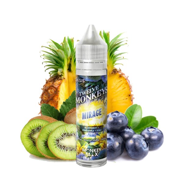 [Destockage] Mirage Monkey Mix 0mg 50ml - Twelve Monkeys