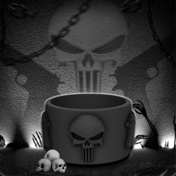 Vape Band 3D 26mm Punisher (5pcs) - Fumytech