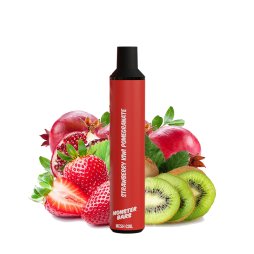 Puff Strawberry Kiwi Pomegranate 20mg 2ml - Monster Bar by Monster Vape Labs