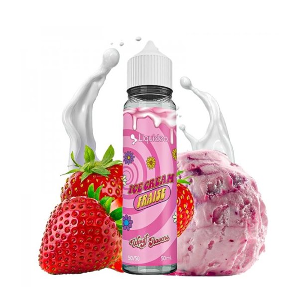 Ice Cream Fraise 0mg 50ml - Wpuff Flavors by Liquidéo