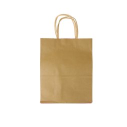 Sac Kraft poignées torsadés blanc 21x11x27
