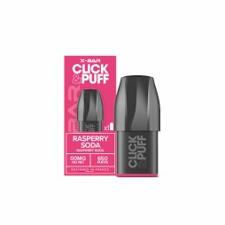 Cartouche Click & Puff 20mg Framboise Soda (1pcs) - X-Bar